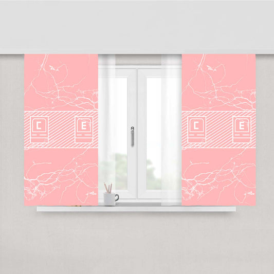 Cav Empt Pattern Pinky Peach Skin Window Curtains