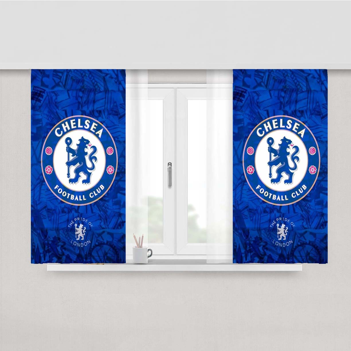 Chelsea Night Peach Skin Window Curtains