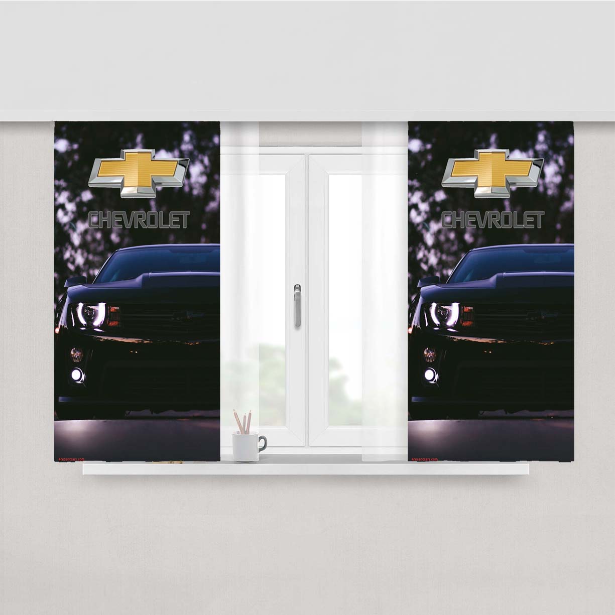 Chevrolet Camaro 2 Peach Skin Window Curtains