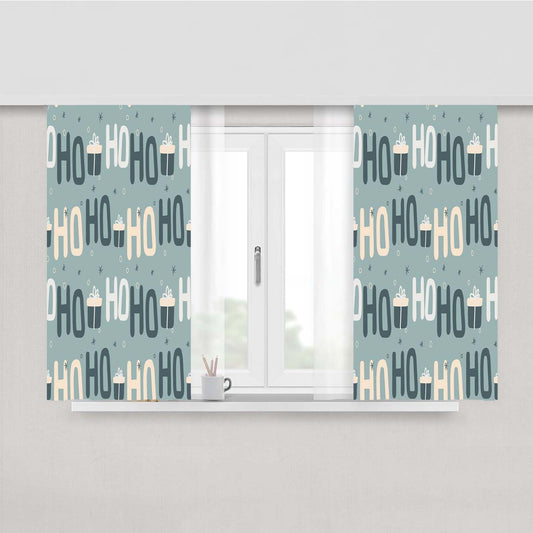 Christmas Patterns Set 01 Peach Skin Window Curtains