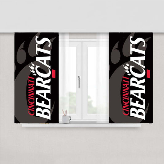 Cinncinnati Bearcats Logo Overlap Peach Skin Window Curtains