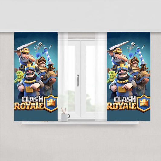 Clash Royale Peach Skin Window Curtains