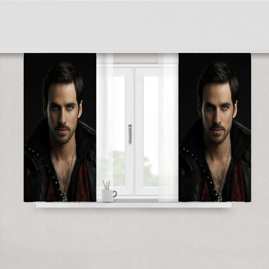 Cool Captain Hook Peach Skin Window Curtains
