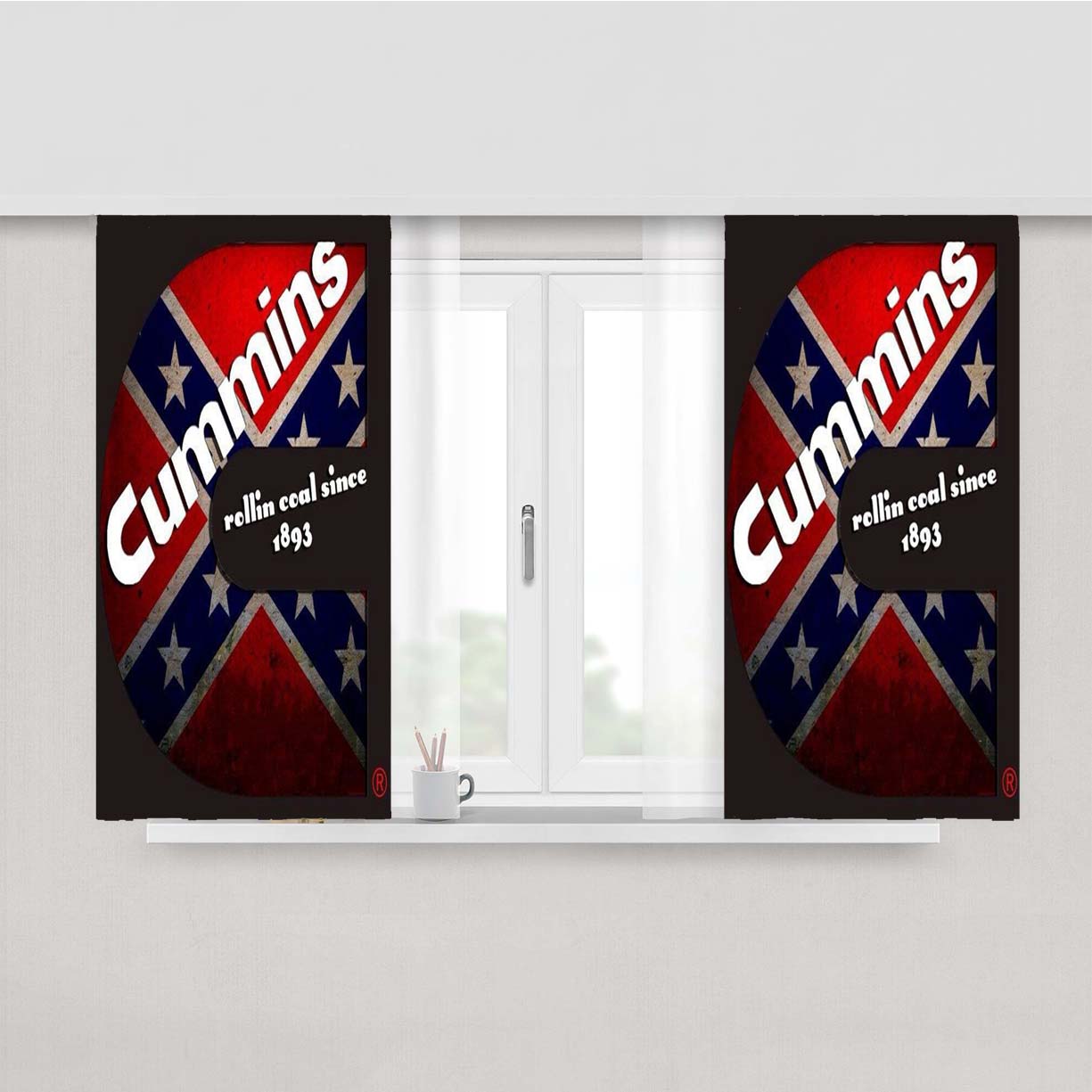 Cummins Peach Skin Window Curtains