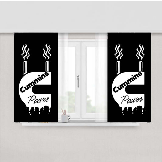 Cummins Power T Peach Skin Window Curtains
