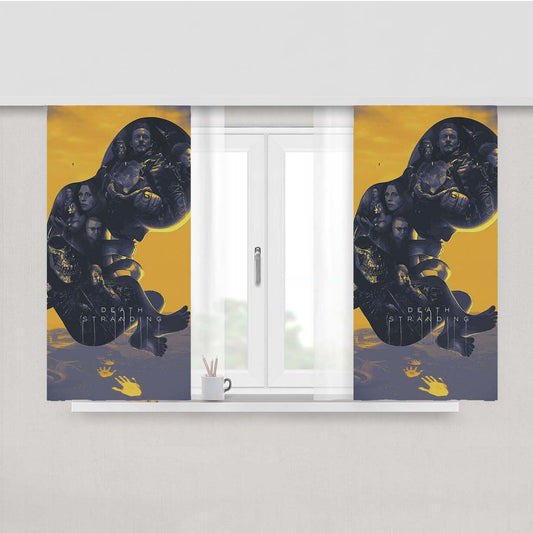 Death Stranding Babby Pattern Peach Skin Window Curtains