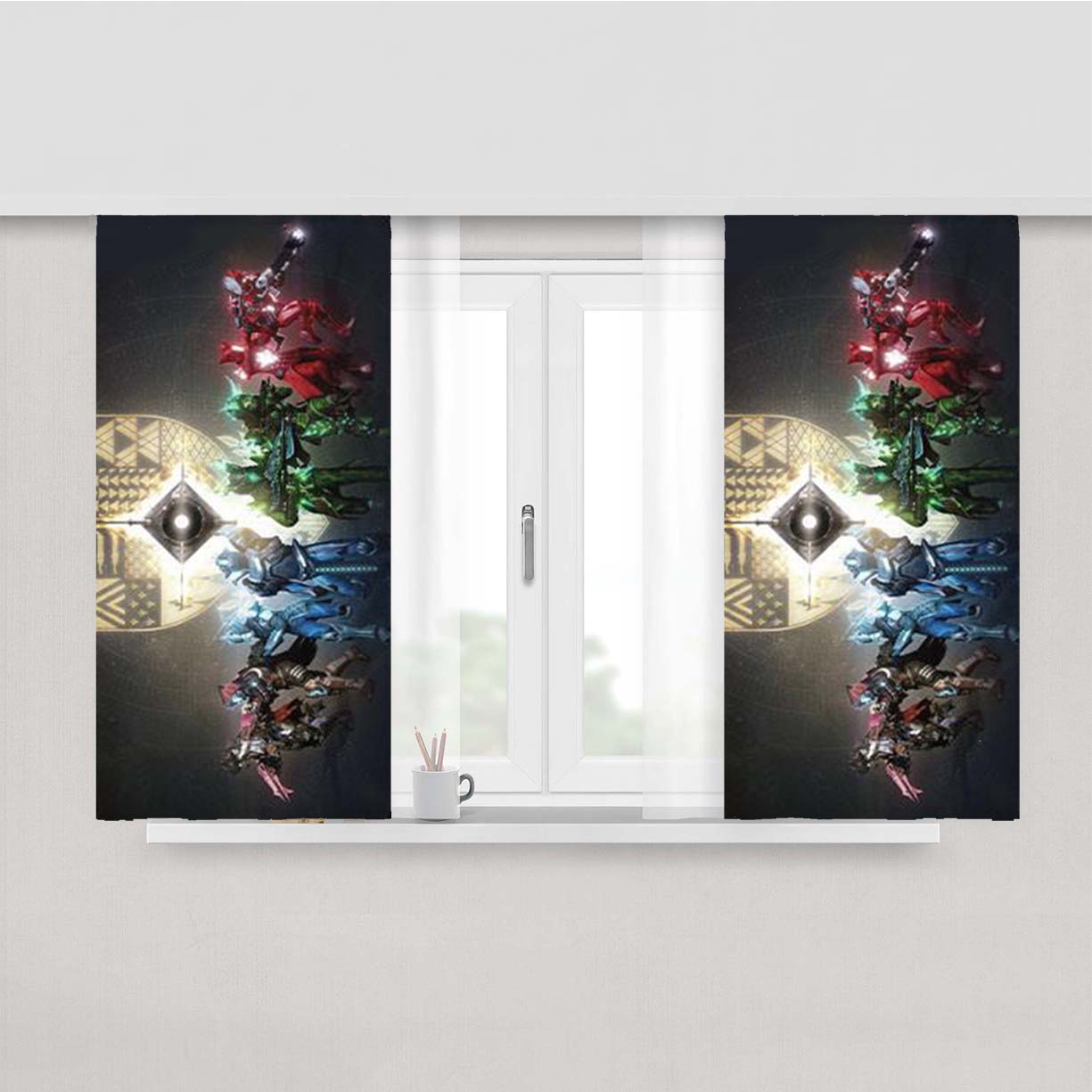 Destiny Age Of Triumph Peach Skin Window Curtains