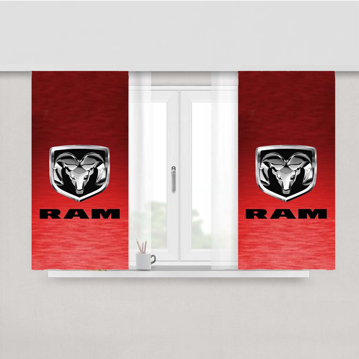 Dodge Ram Peach Skin Window Curtains