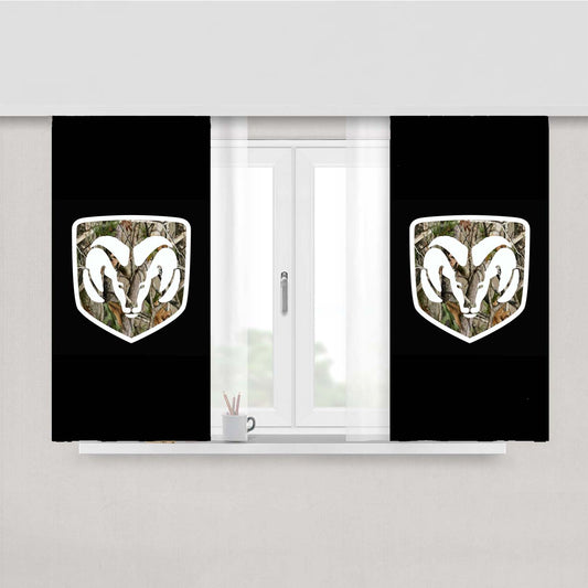 Dodge Ram Browning Peach Skin Window Curtains