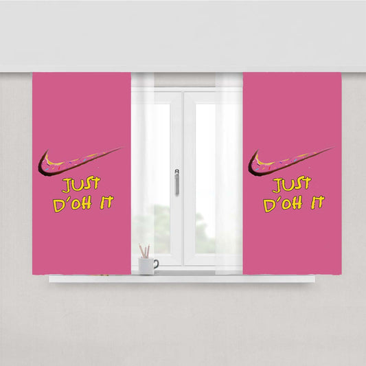 Donut Nike Just D'Oh It Peach Skin Window Curtains