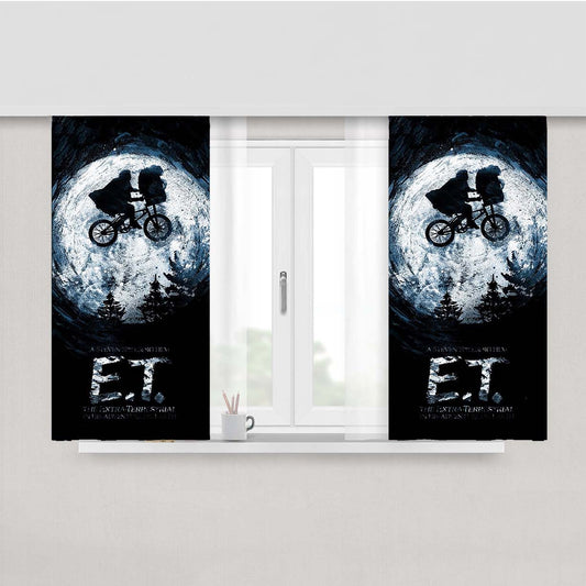 E.T. Extra Terrestrial Peach Skin Window Curtains