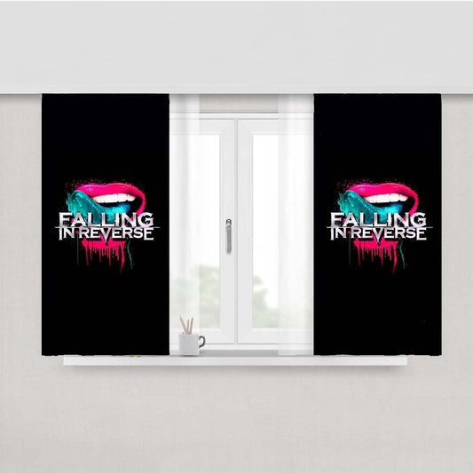 Falling In Reverse Rock Band Peach Skin Window Curtains