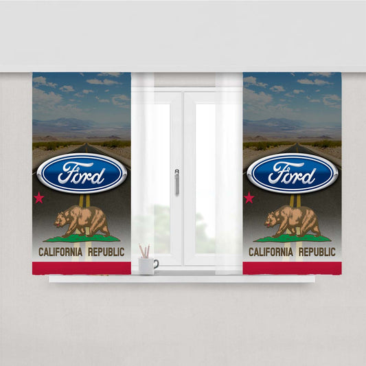 Ford California Republic Peach Skin Window Curtains