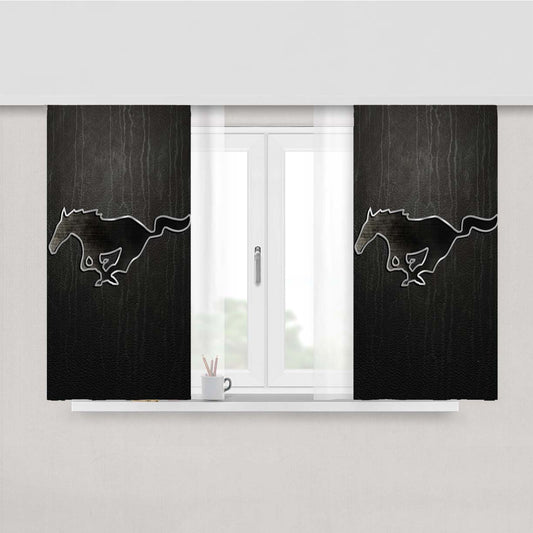 Ford Mustang Background Image Peach Skin Window Curtains