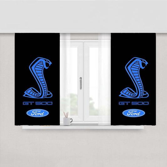 Ford Mustang Shelby Cobra Gt 500 Peach Skin Window Curtains
