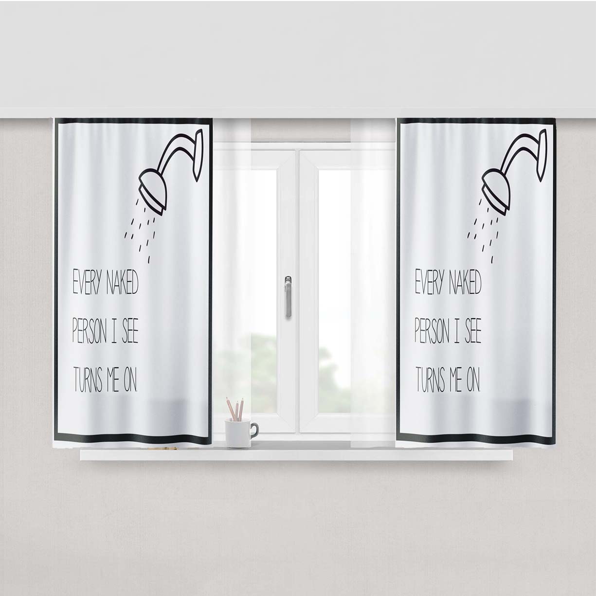 Funny Peach Skin Window Curtains
