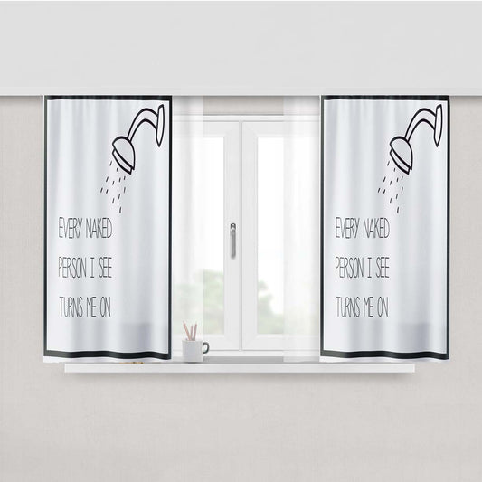 Funny Peach Skin Window Curtains