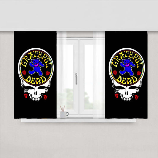 Grateful Dead Classic Rock Peach Skin Window Curtains