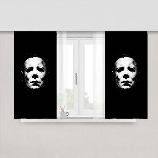 Halloween Michael Myers Fabric Window Curtains