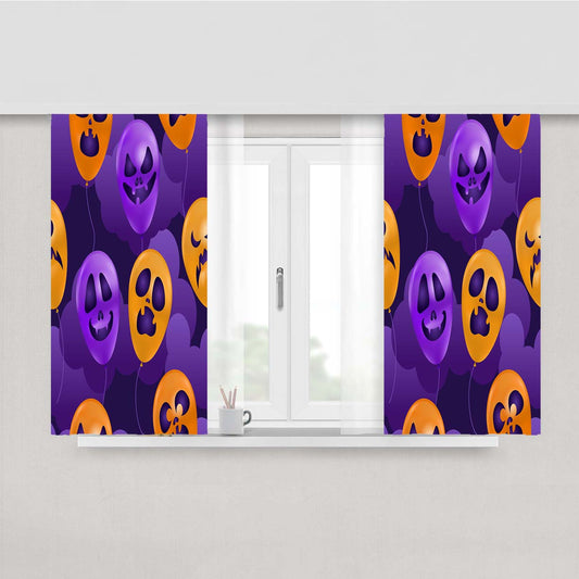 Halloween Pattern 01 Fabric Window Curtains