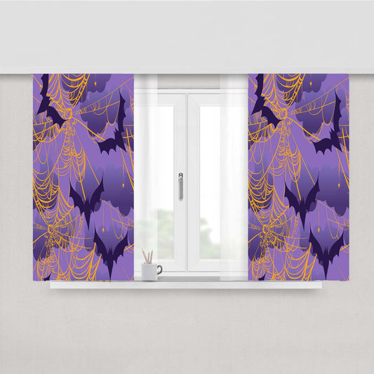Halloween Pattern 04 Fabric Window Curtains