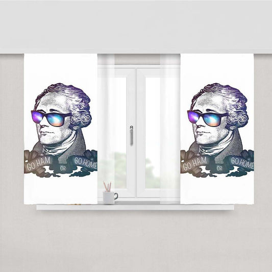 Hamilton Go Ham Or Go Home Fabric Window Curtains