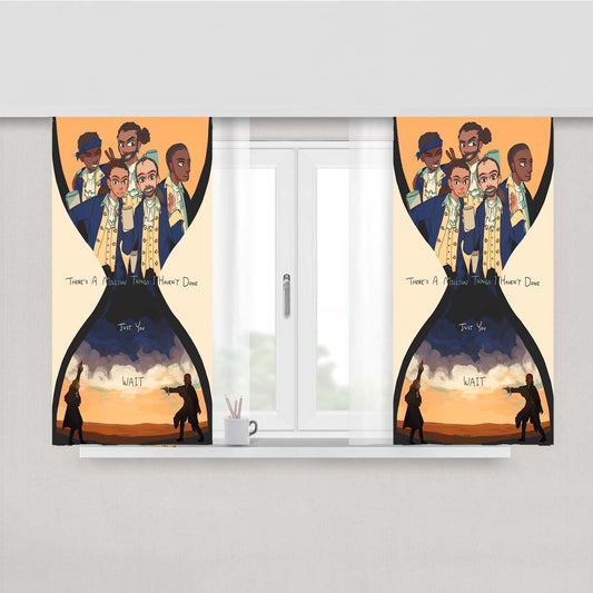 Hamilton Musical Theres A Million Thing I Haven'T Done Fabric Window Curtains
