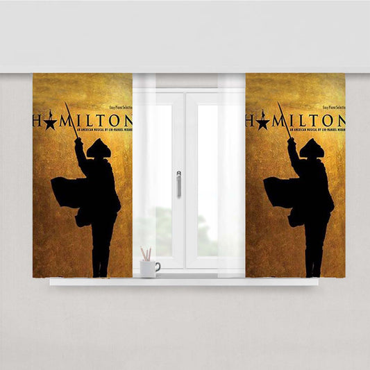 Hamilton Musical Vocal Selection Fabric Window Curtains