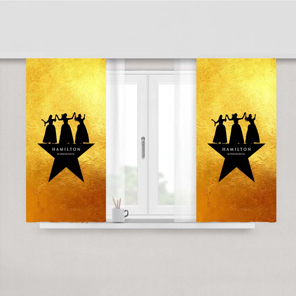 Hamilton Schuyler Sisters Fabric Window Curtains