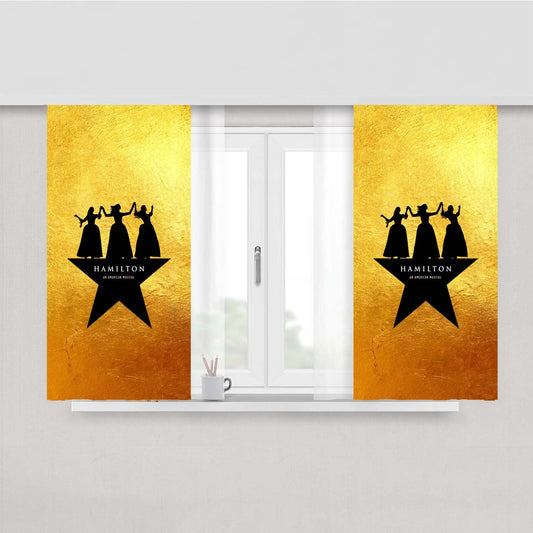 Hamilton Schuyler Sisters Fabric Window Curtains