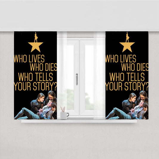 Hamilton The Musical Dies Fabric Window Curtains