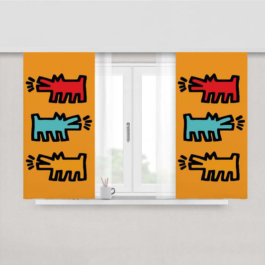 Haring Fabric Window Curtains