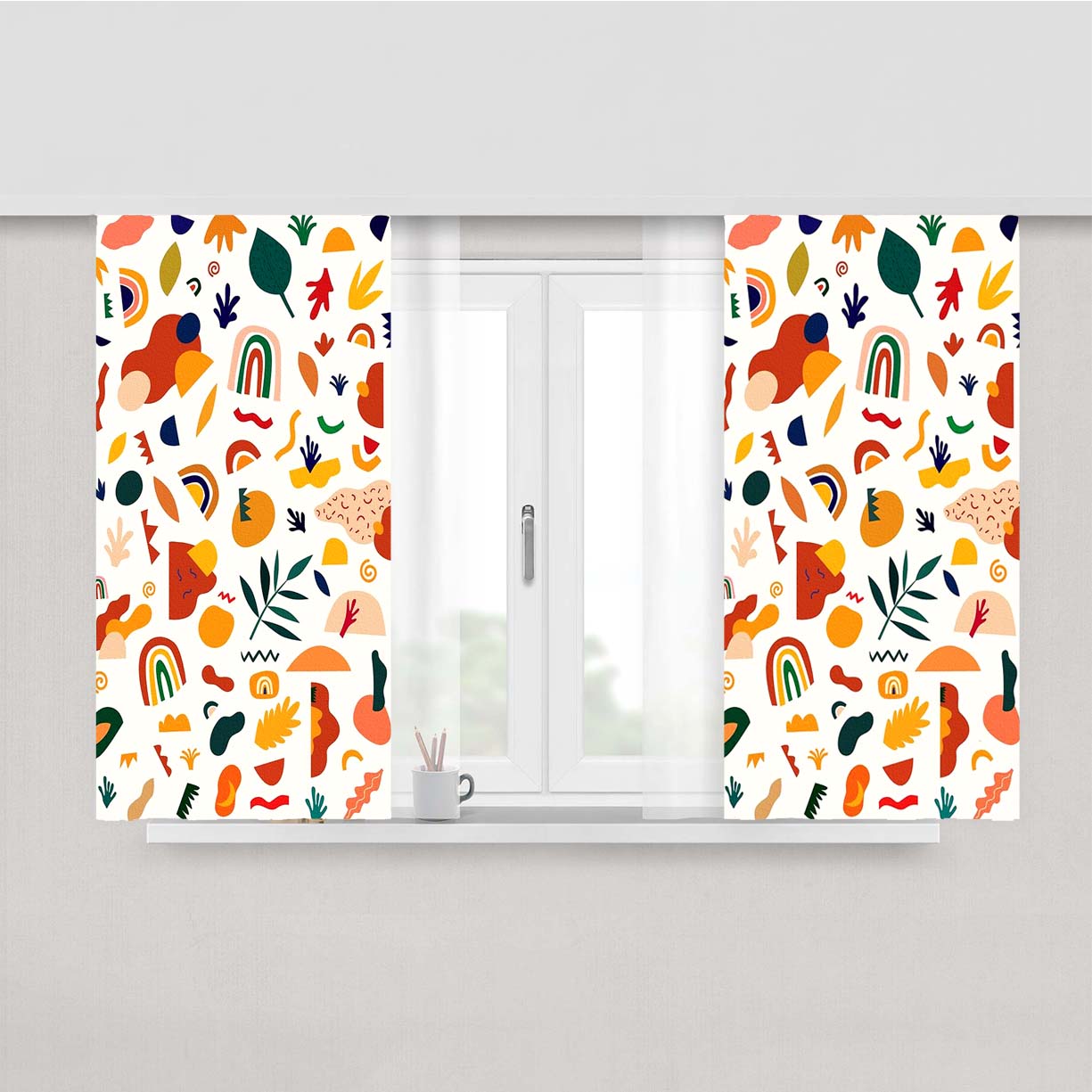 Havana Pattern Fabric Window Curtains