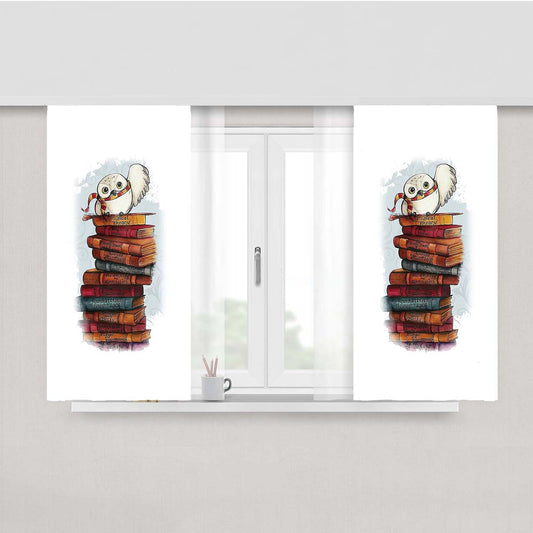Hedwig Harry Potter Owl Fabric Window Curtains
