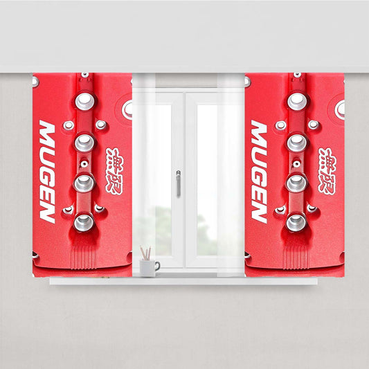 Honda Mugen Engine Peach Skin Window Curtains