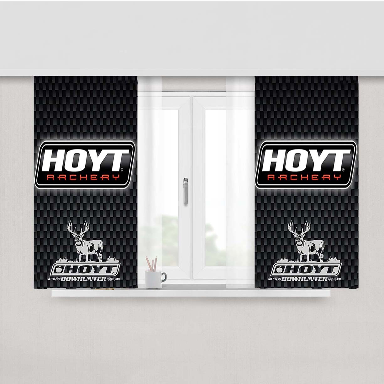 Hoyt Archery Peach Skin Window Curtains
