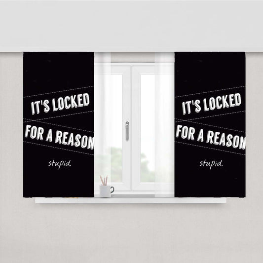 Its Locked For A Reason Peach Skin Window Curtains