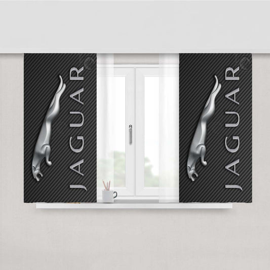 Jaguar Peach Skin Window Curtains