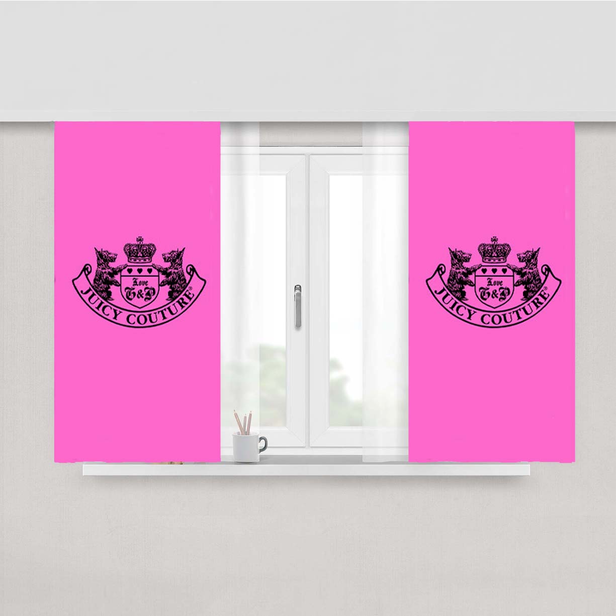 Juicy Couture Peach Skin Window Curtains