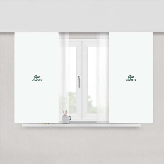 Lacoste Crocodile Logo Peach Skin Window Curtains