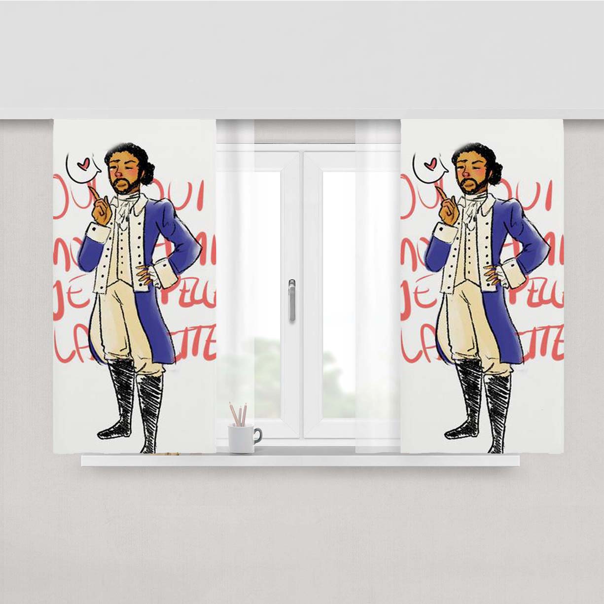 Lafayette Hamilton Peach Skin Window Curtains