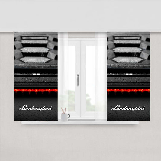 Lamborghini Peach Skin Window Curtains