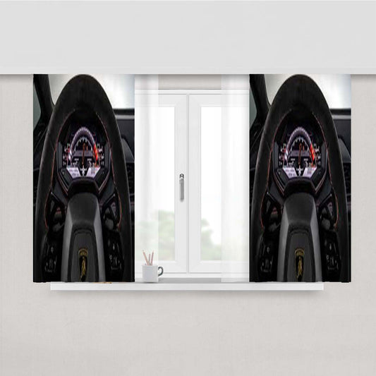 Lamborghini Huracan Evo Interior 2019 4K Peach Skin Window Curtains