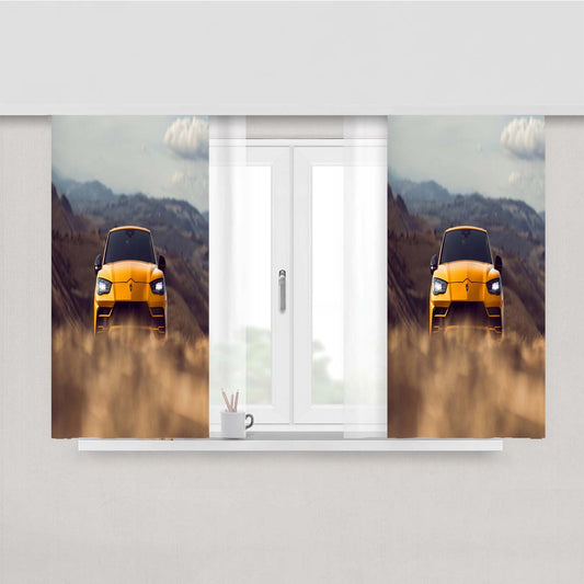 Lamborghini Urus Peach Skin Window Curtains