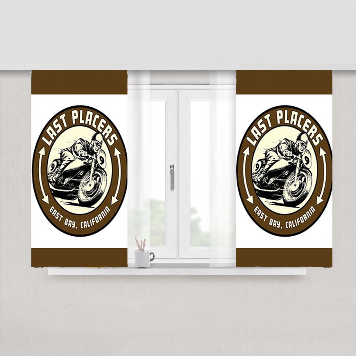 Last Placers Peach Skin Window Curtains