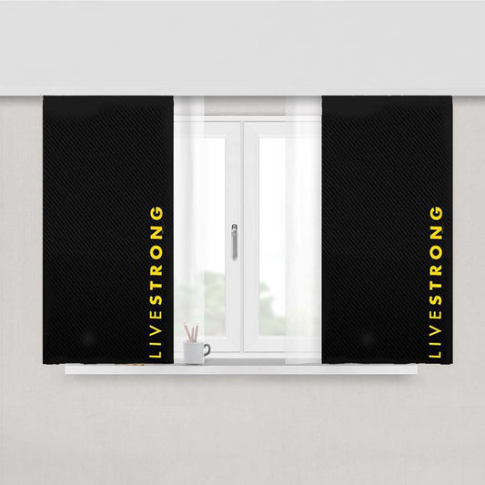 Livestrong Carbon Pattern Peach Skin Window Curtains