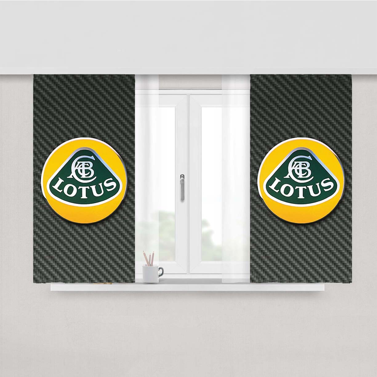 Lotus Peach Skin Window Curtains