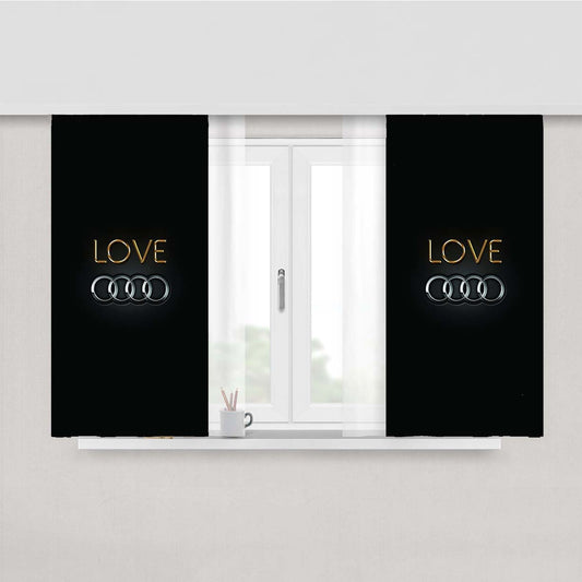 Love Audi Lo Peach Skin Window Curtains