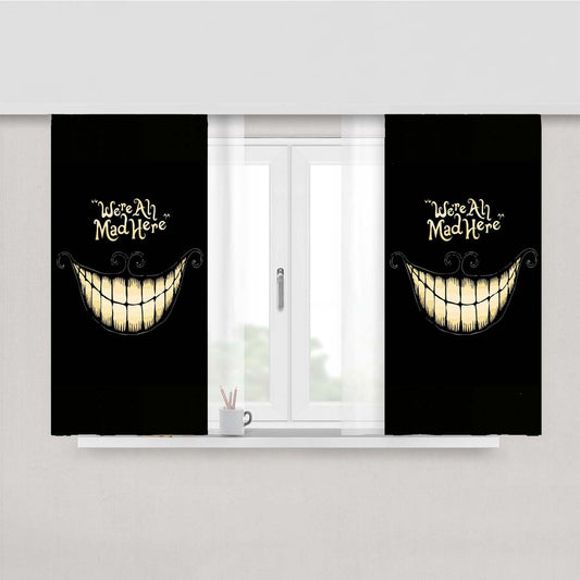 Mad Here Peach Skin Window Curtains
