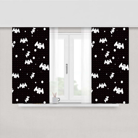 Marshmello Pattern Background Peach Skin Window Curtains